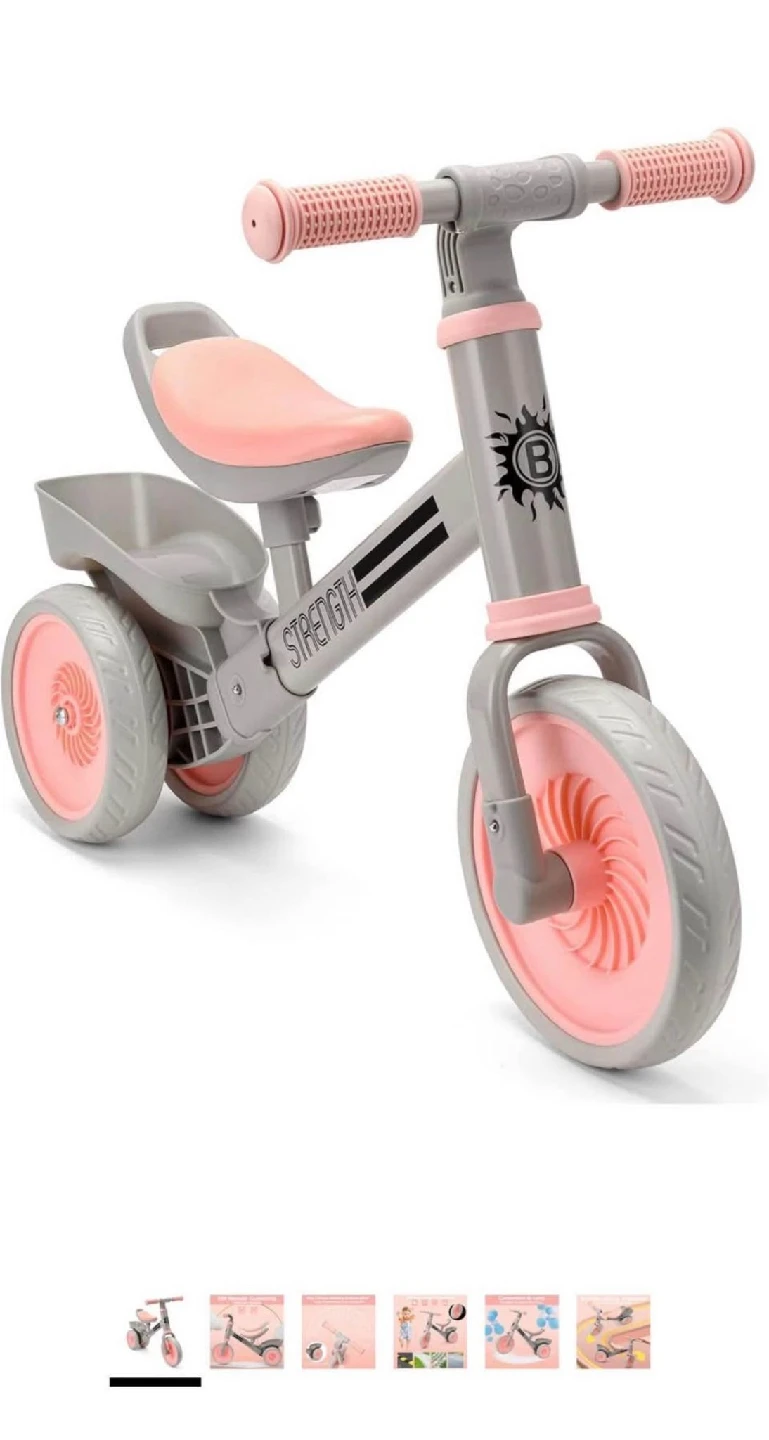 Pink Balance Bike - Tricycle for 2-4 Year Olds - photo 3