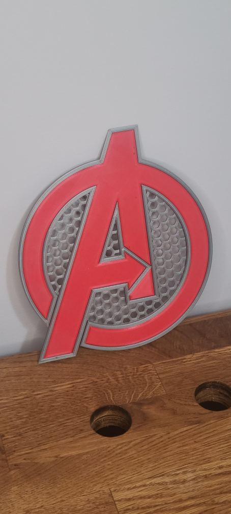 Avengers Logo 3D Printed Wall Decor