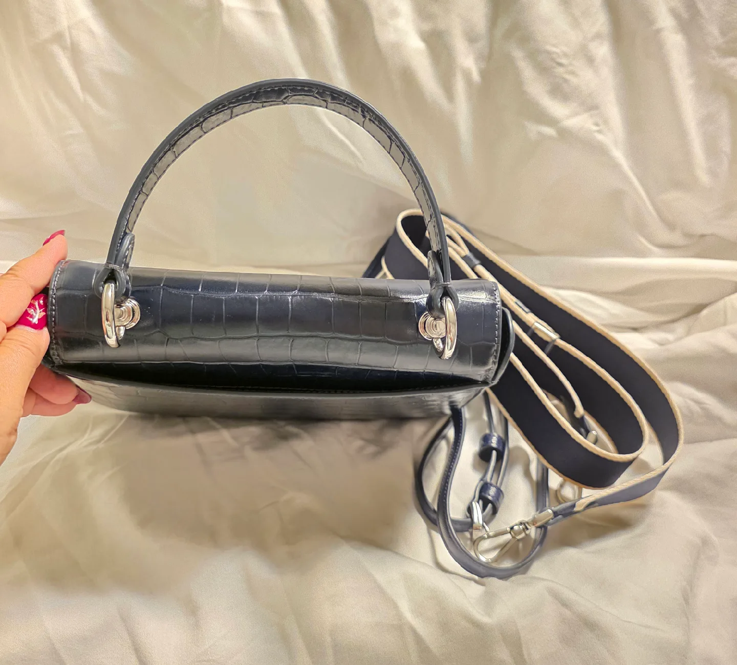 Kate Spade Crossbody Top Handle Bag In Dark Navy image indicator(10)