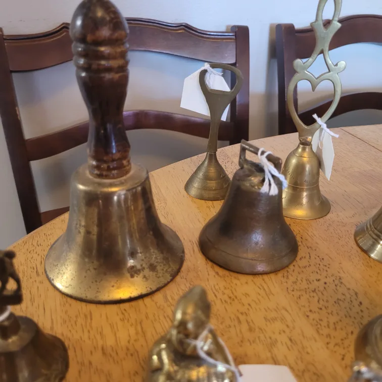 Lot of 13 Vintage Brass Bell Items Selling all 13 Together image indicator(3)