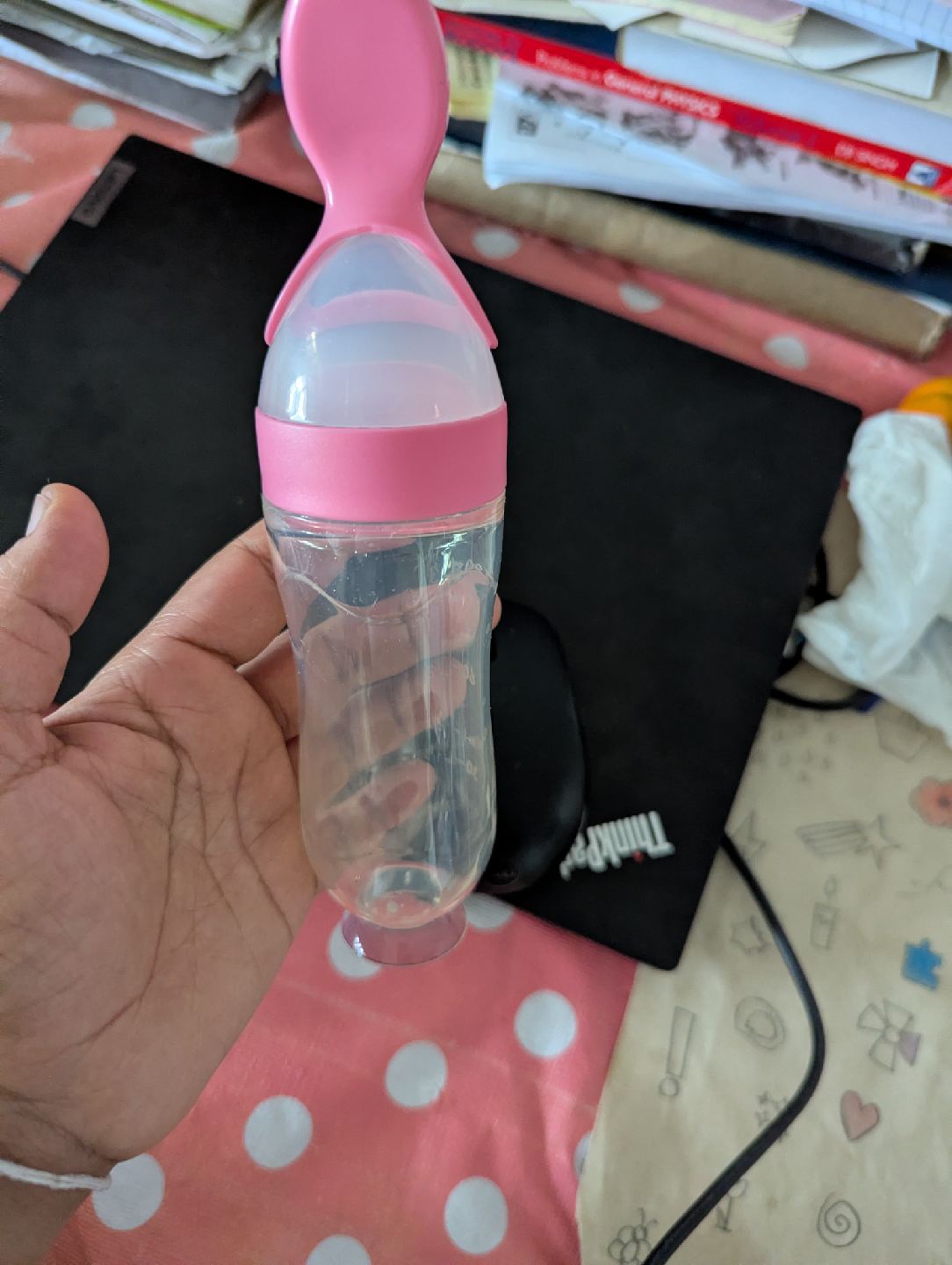 Munchkin Squeeze Spoon Dispensing Baby Food Bottle