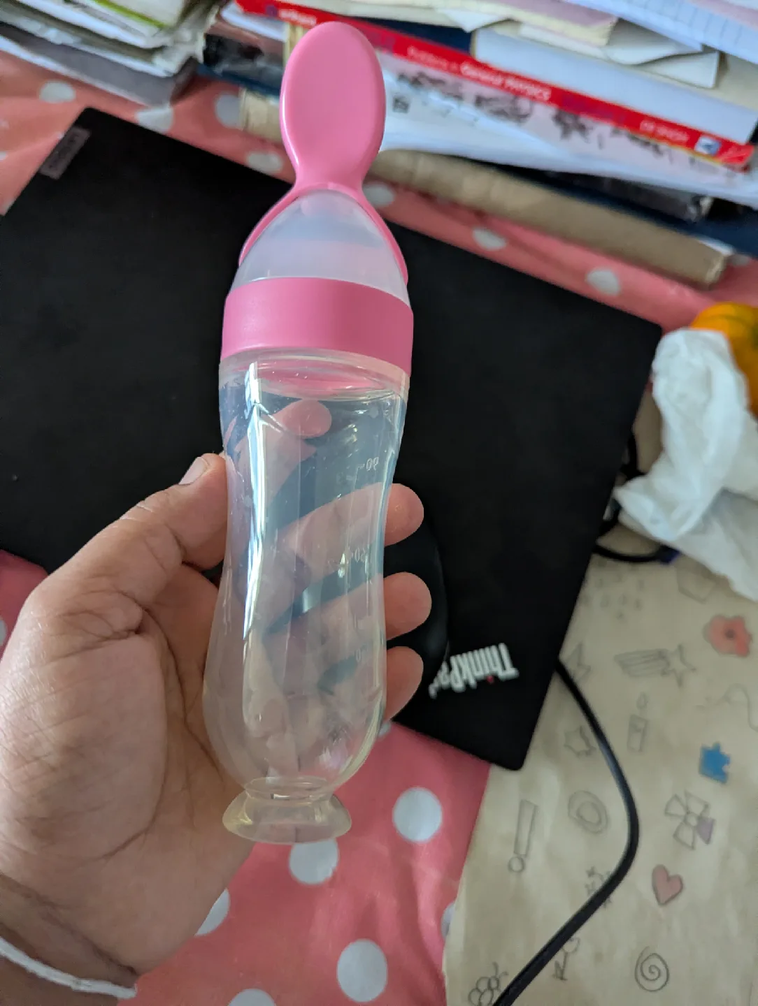 Munchkin Squeeze Spoon Dispensing Baby Food Bottle image indicator(2)