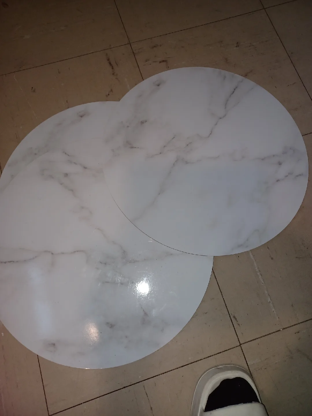 Round Marble & Cork Trivets - Set of 2 image indicator(2)