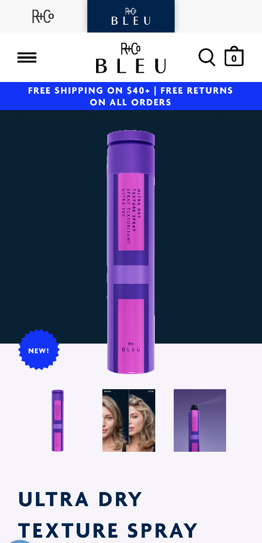 R+Co BLEU Ultra Dry Texture Spray