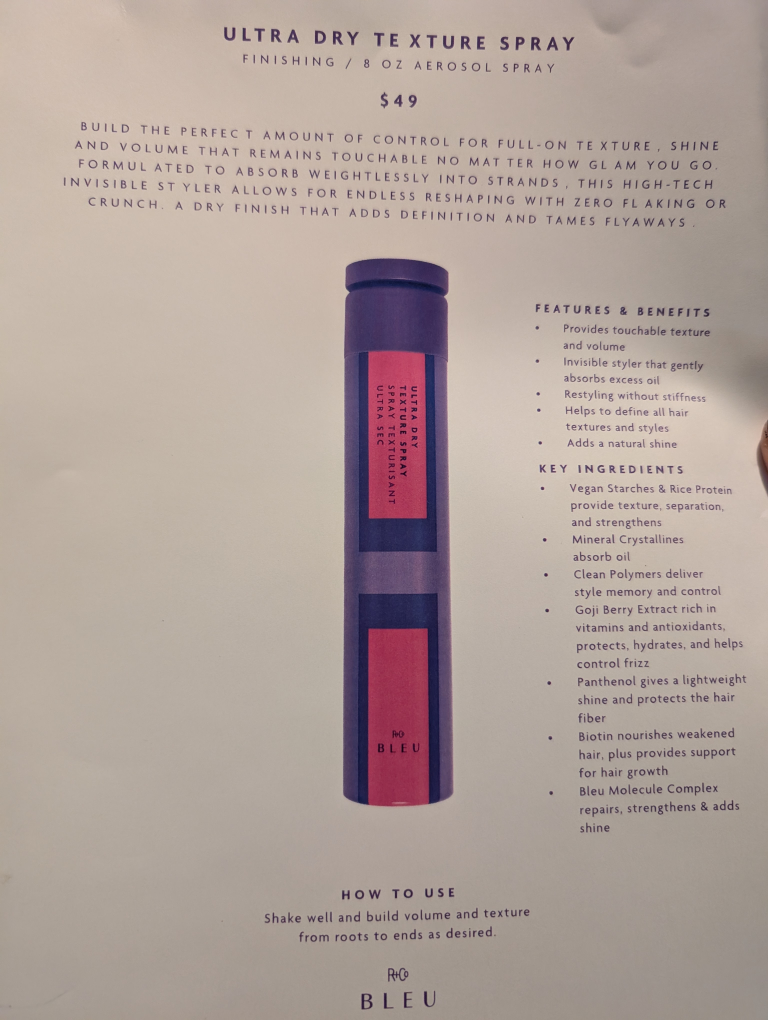 R+Co BLEU Ultra Dry Texture Spray - photo 5