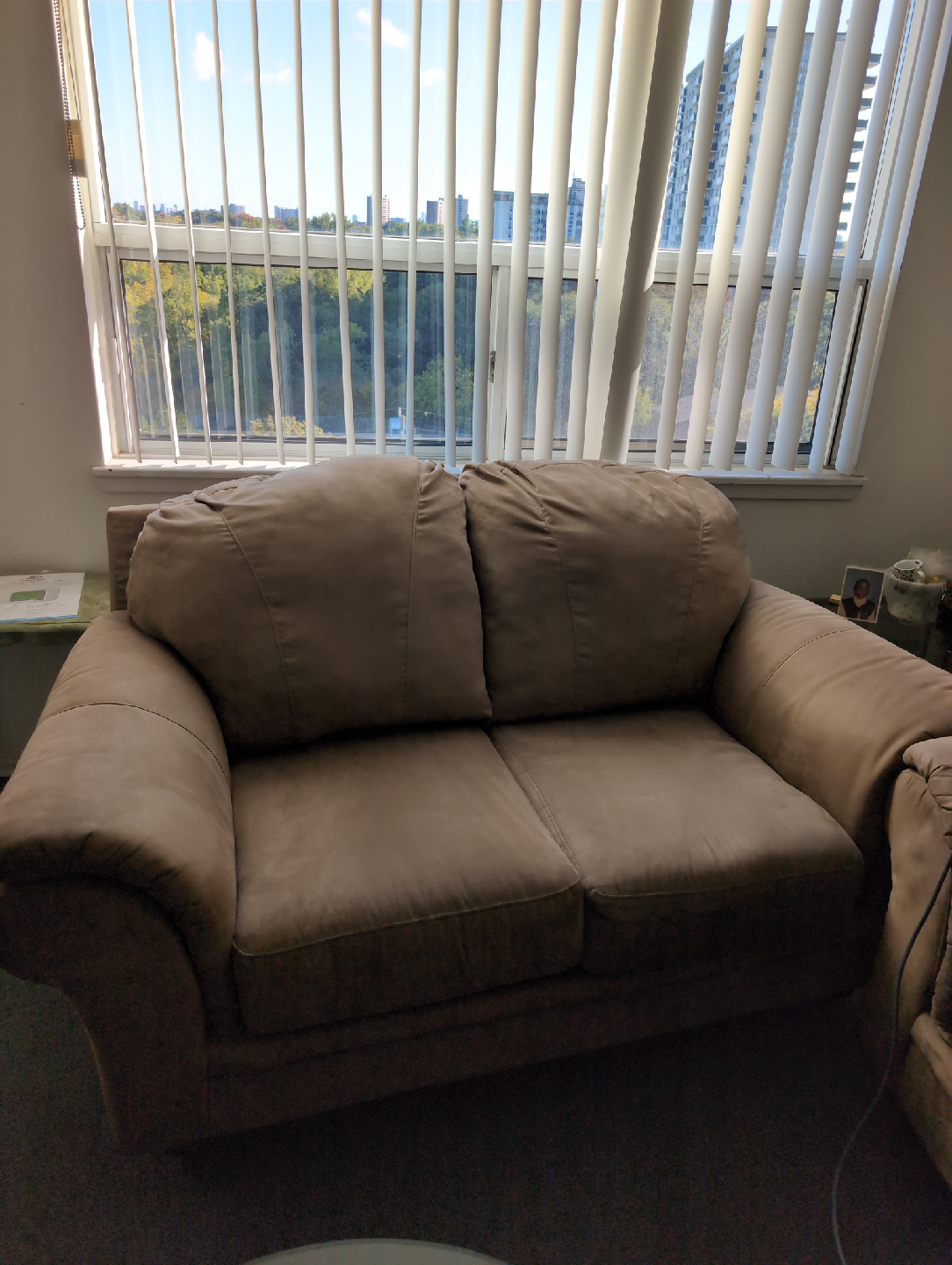 Loveseat Sofa - Beige - photo 2