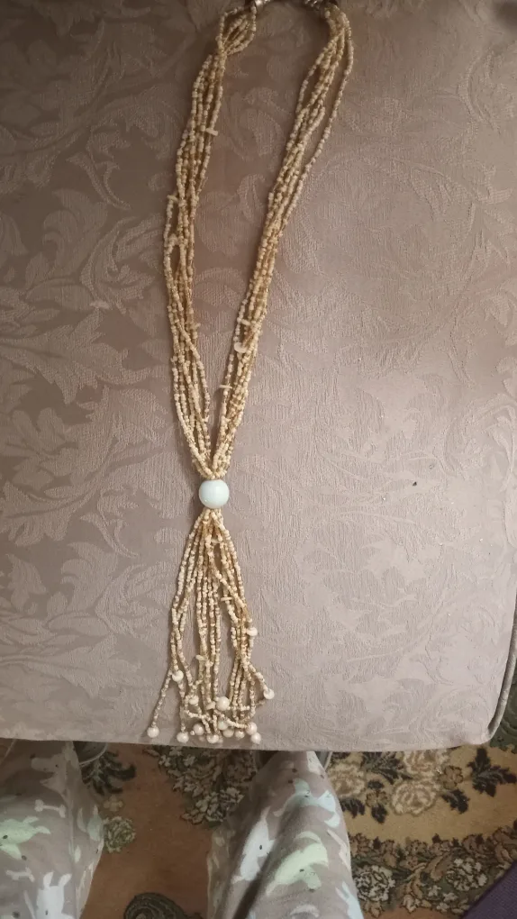 Beaded Strand Necklace with Central Bead image indicator(5)