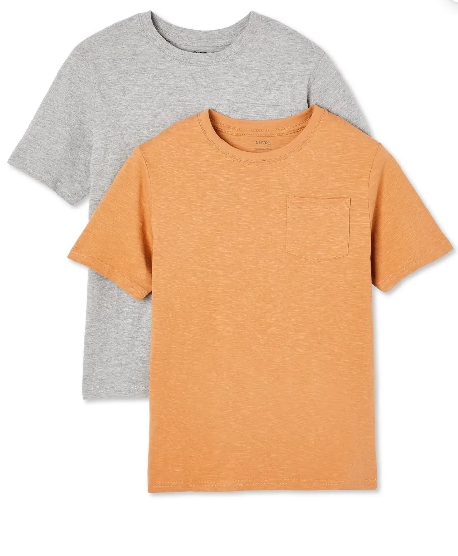 👕 2-Pack George Boys’ T-Shirts – Size M (7–8 Years) 👕  ✨ image indicator(5)