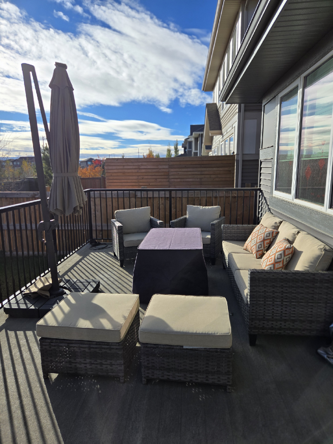 Outdoor Patio Set with Fire Table - photo 2