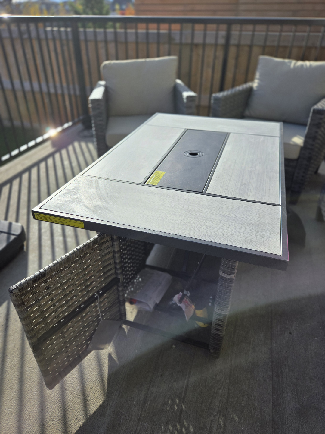 Outdoor Patio Set with Fire Table - photo 4