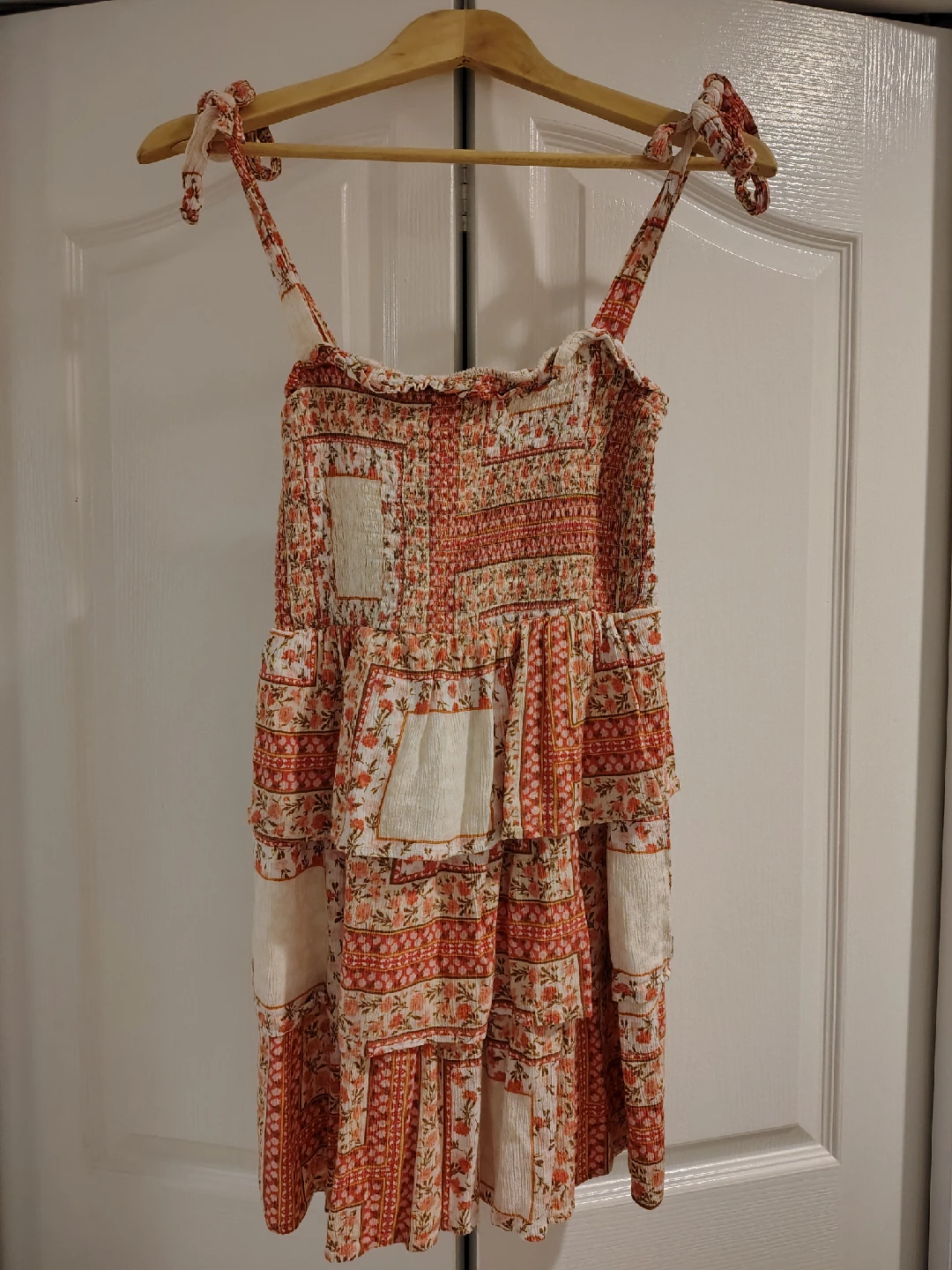 womens's Floral Print Dress tiered layered scarecrow costume - photo 2