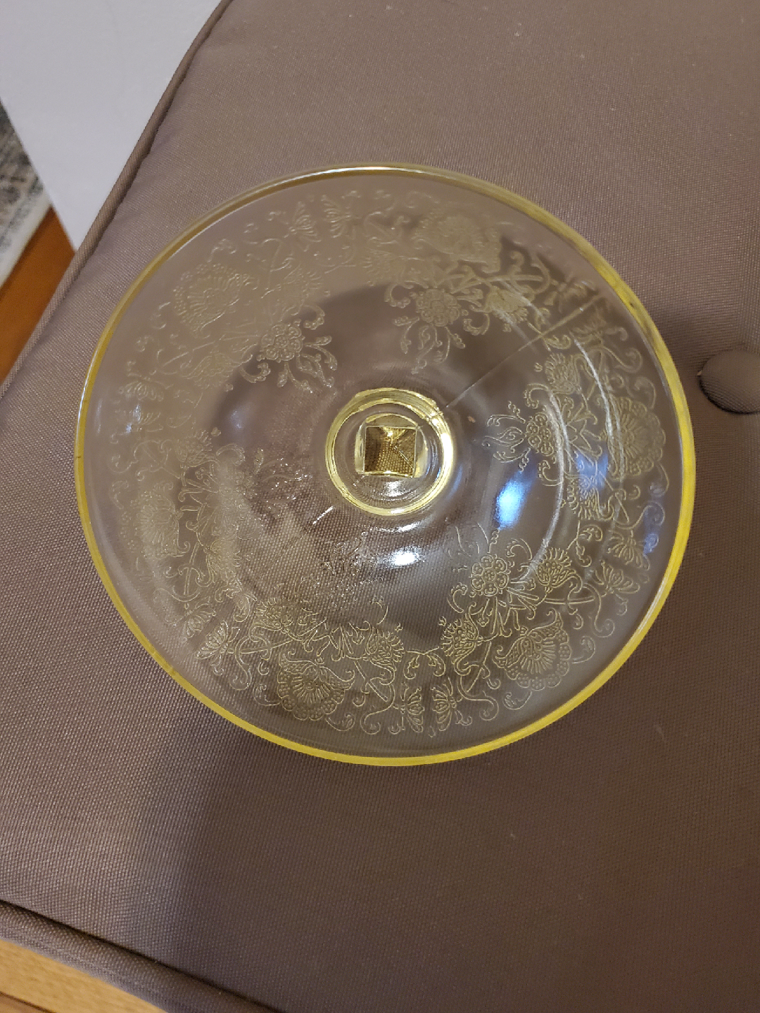 Vintage Yellow Depression Glass Bowl - photo 2