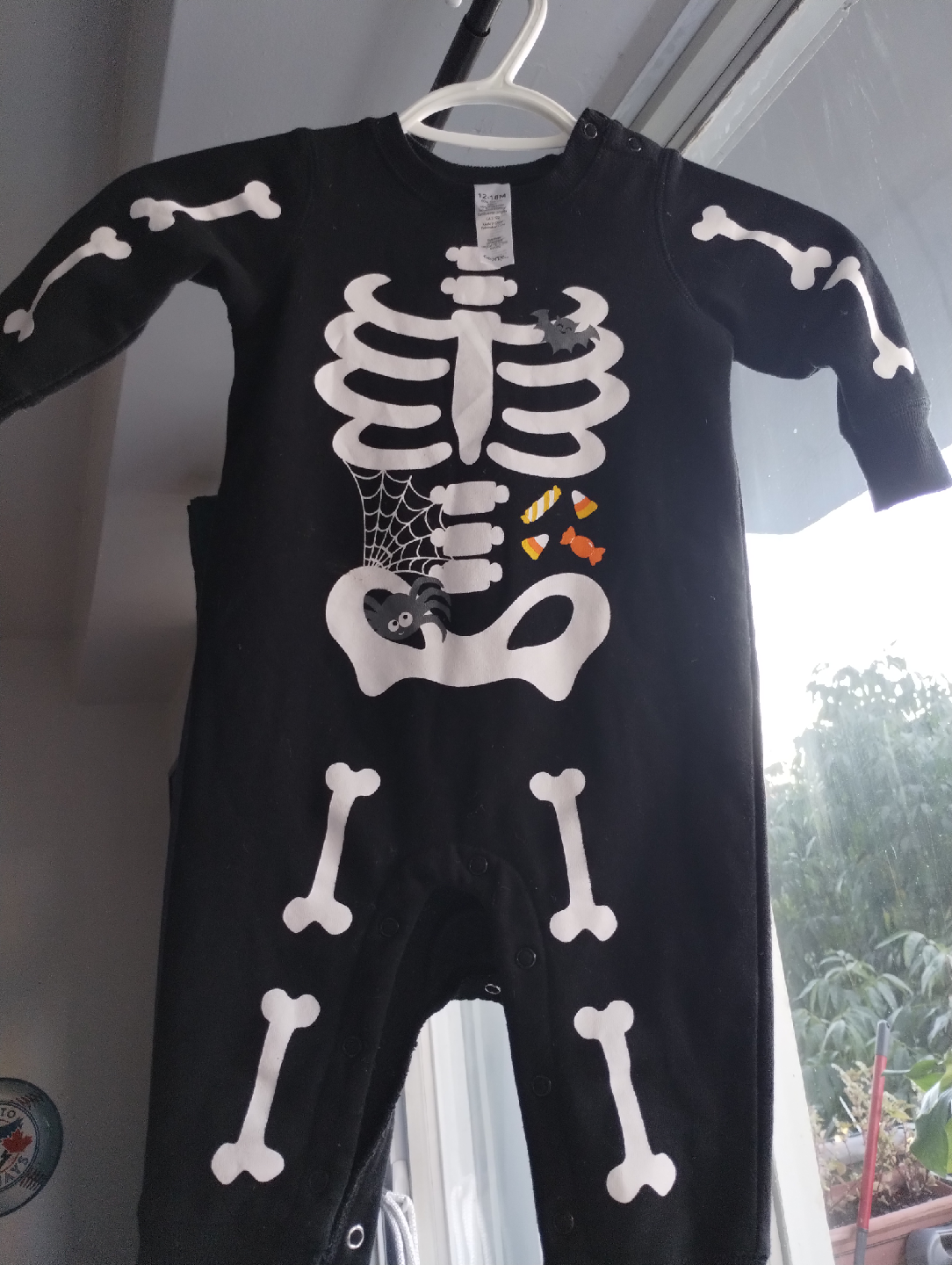 Baby Skeleton Onesie 12-18M