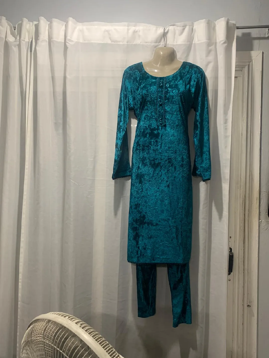 Velvet Kurti Pant Set image indicator(3)