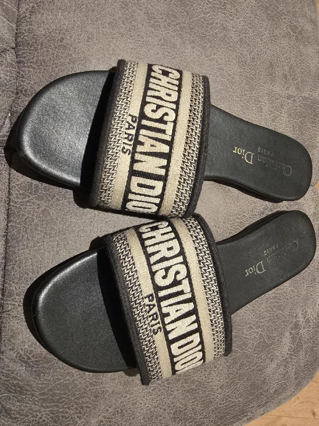 Christian Dior Paris Slides - Size 38