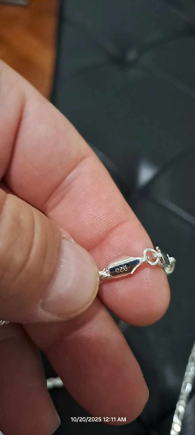 Sterling Silver 925 Rope Chain Necklace image indicator(3)