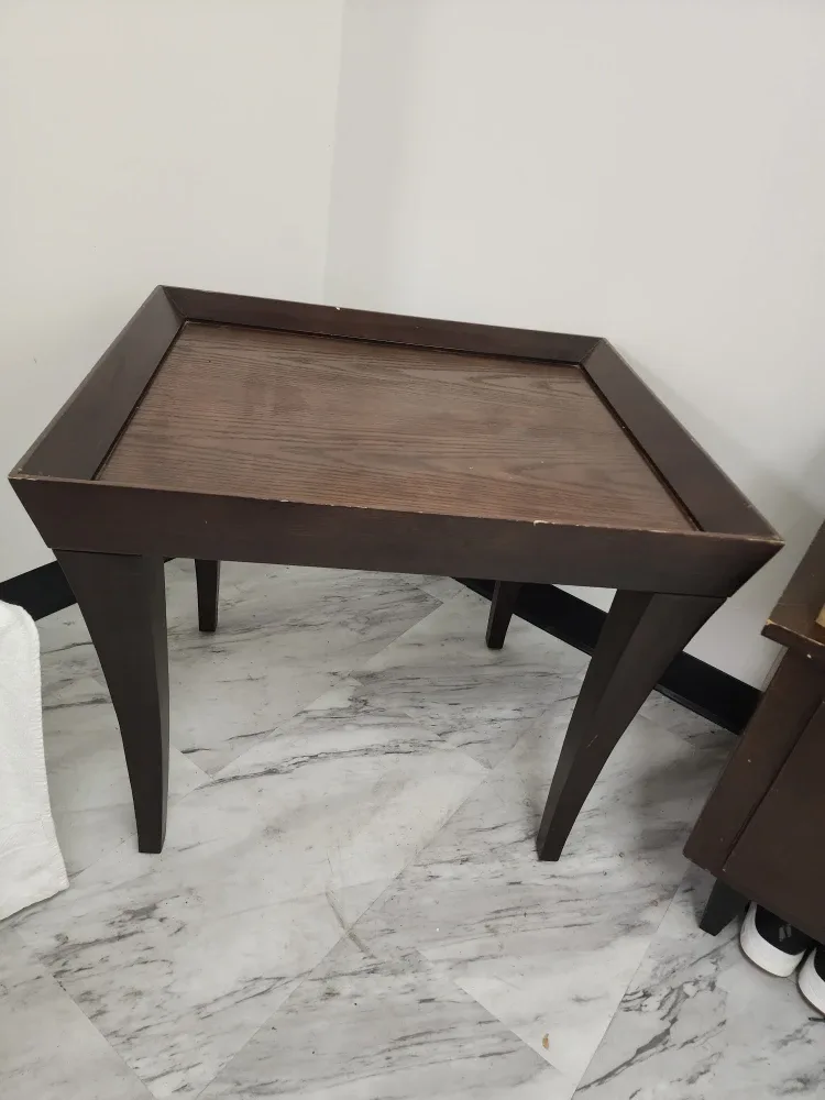 Brown Wood Side Table thumbnail