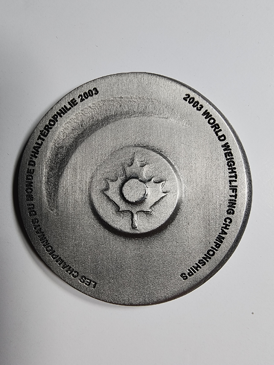 2003 World Weightlifting Championships Medal - photo 2