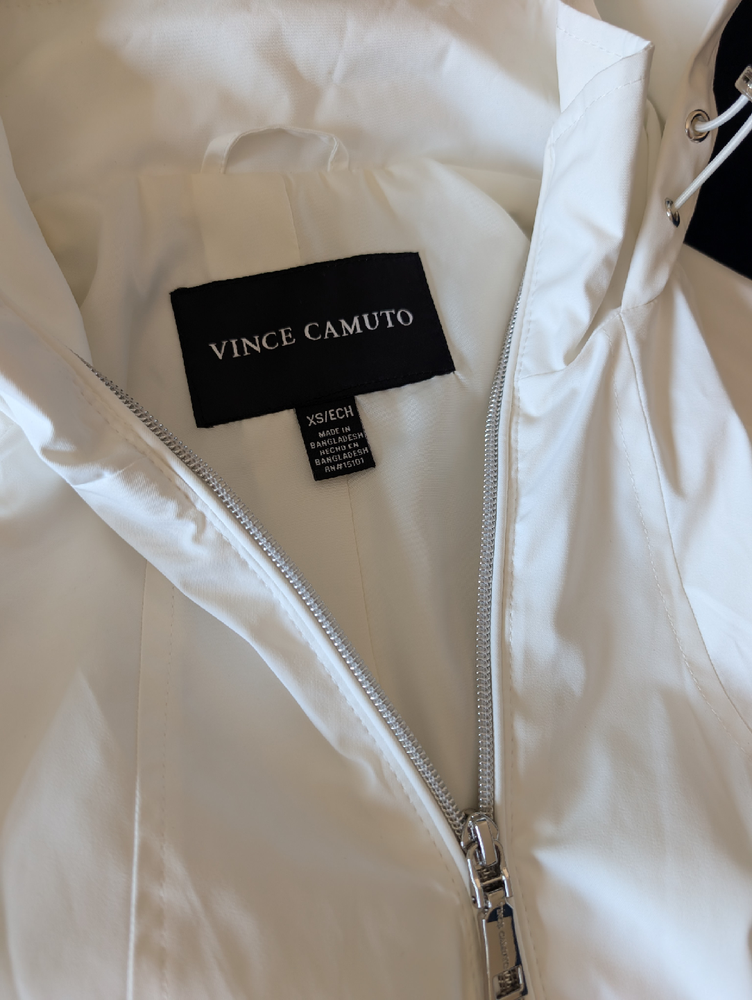 Vince Camuto White Hooded Jacket - XS - photo 3
