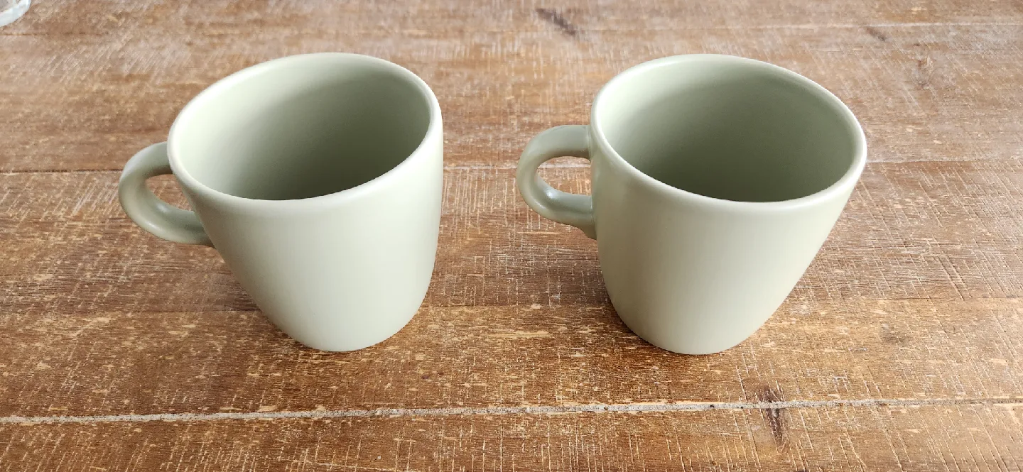 Set of 2 Sage Green Ikea Mugs image indicator(2)