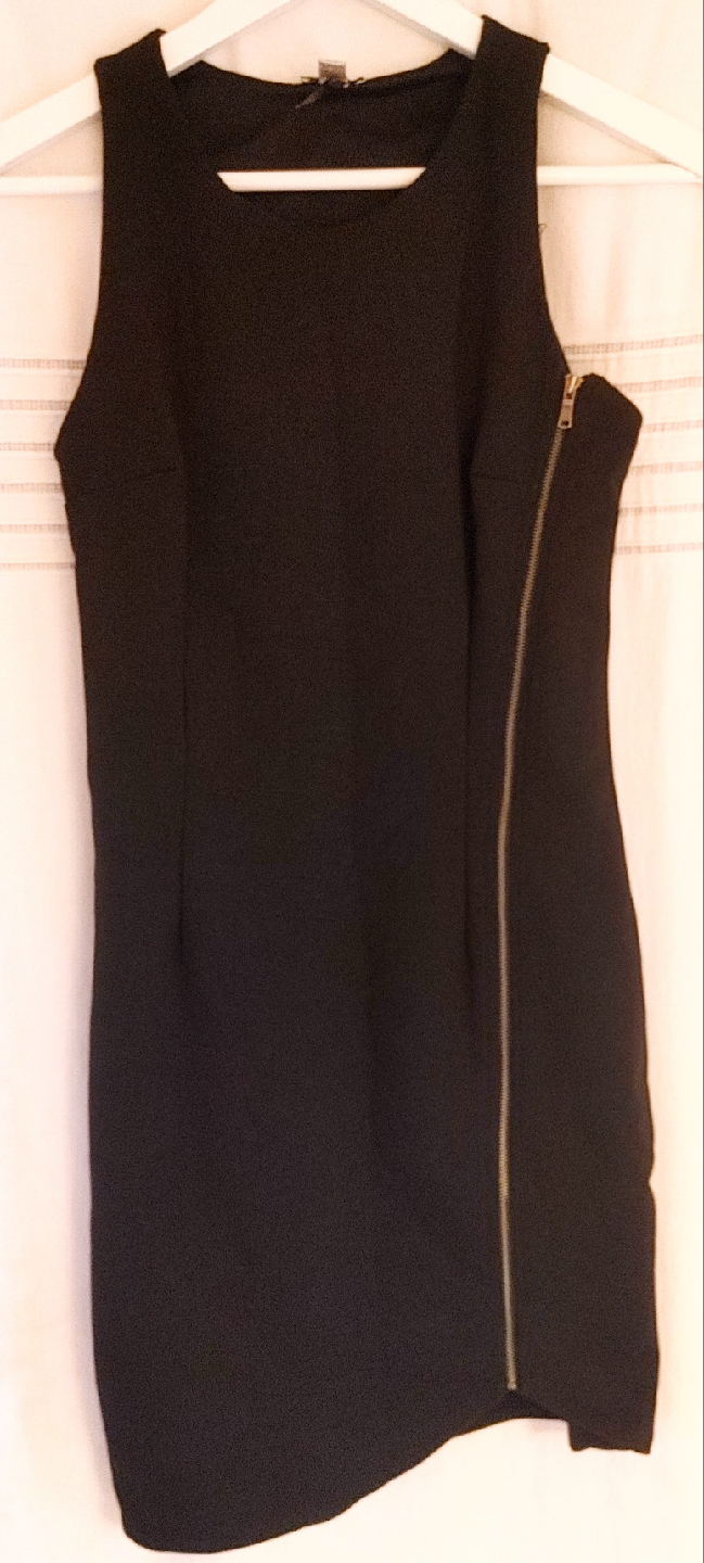 Little Black Dress with Zipper Detail