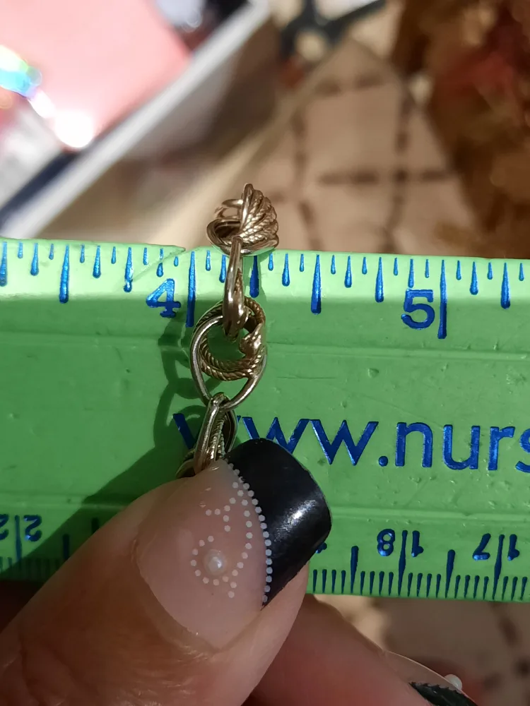 AUTHENTIC 14K SOLID Gold 2 Tone Chunky Bracelet image indicator(5)