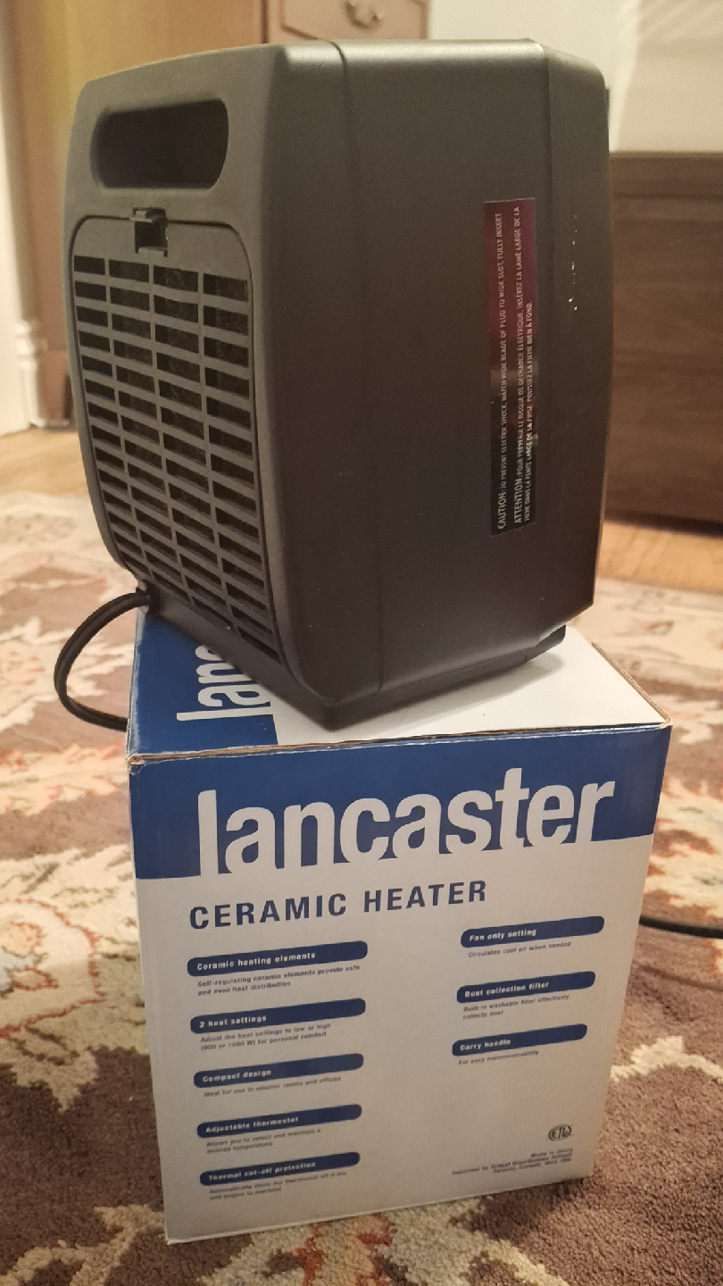 Lancaster Ceramic Heater - Compact Design - photo 2