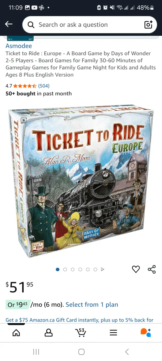 Ticket to Ride: Europe Board Game *new unopened *