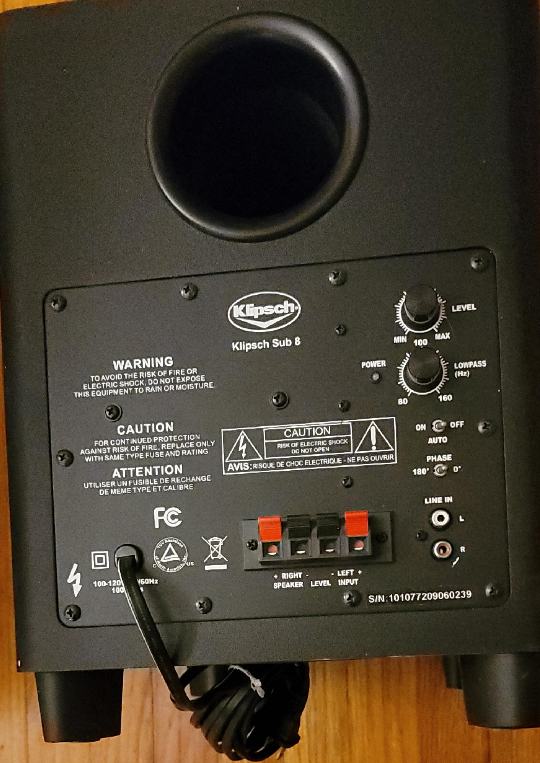Klipsch Sub 8 Subwoofer - photo 2