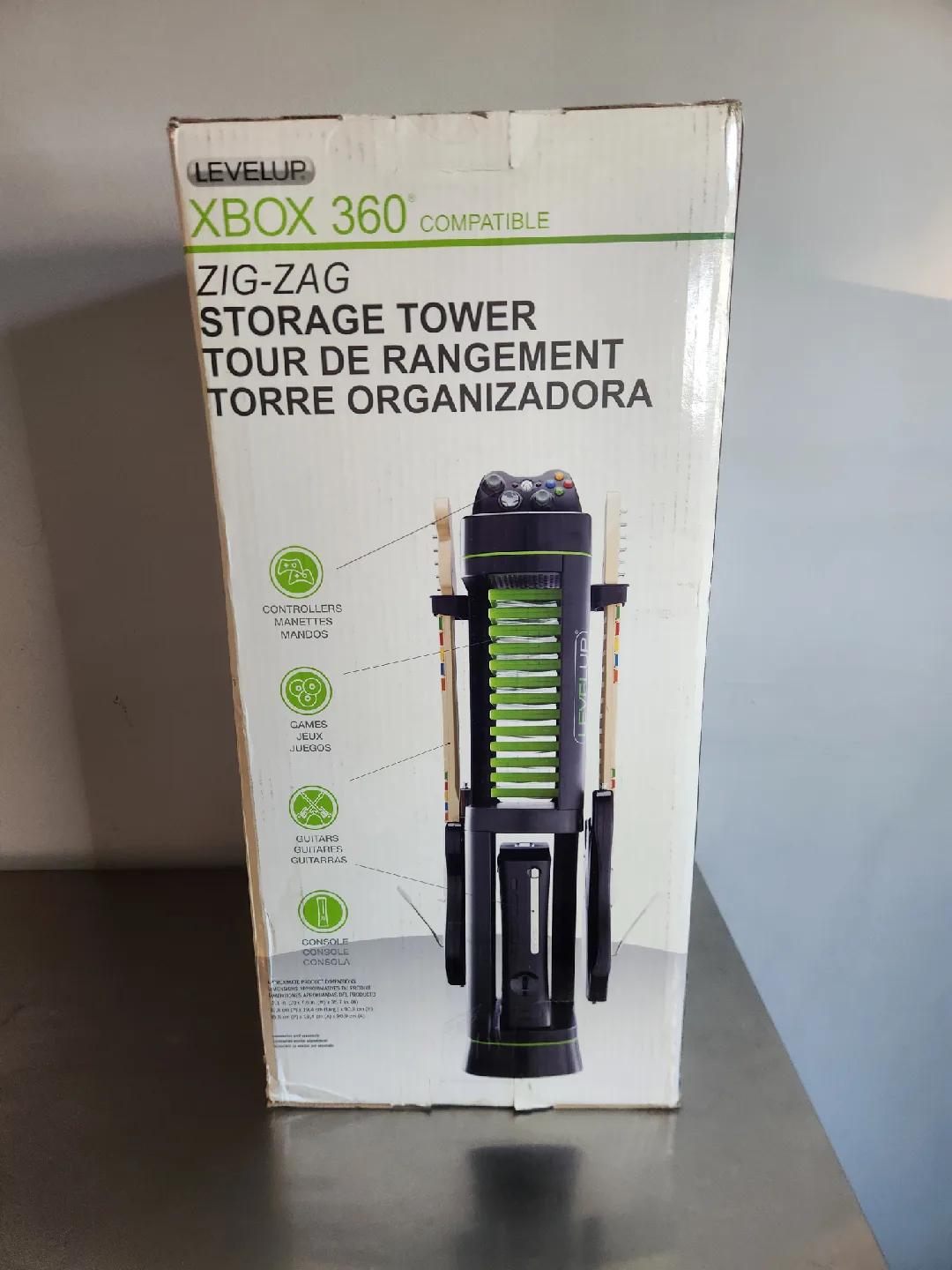 Level Up Xbox 360 Zig-Zag Storage Tower image indicator(2)