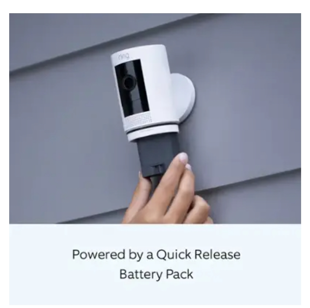 Ring Stick Up Cam Battery - White - photo 3