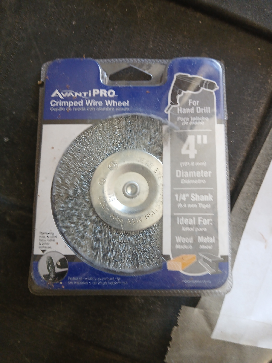 Avanti Pro 4" Crimped Wire Wheel for Hand Drill - New