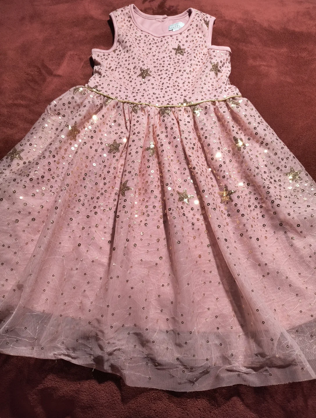 Place & Hearts Pink Star Dress - Size 6X image indicator(4)