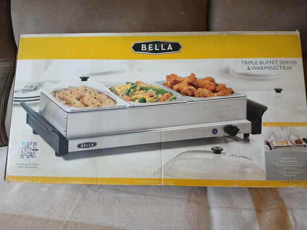 Bella Triple Buffet Server & Warming Tray. Non-negotiable. - photo 4