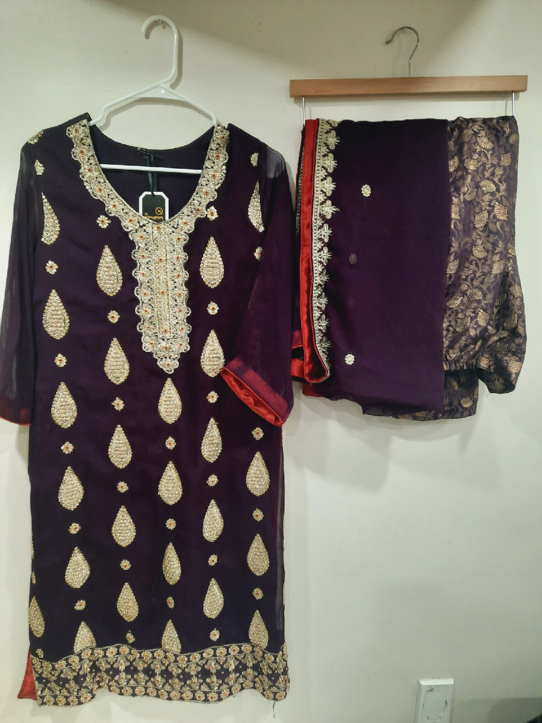 embroidered fancy chiffon suits