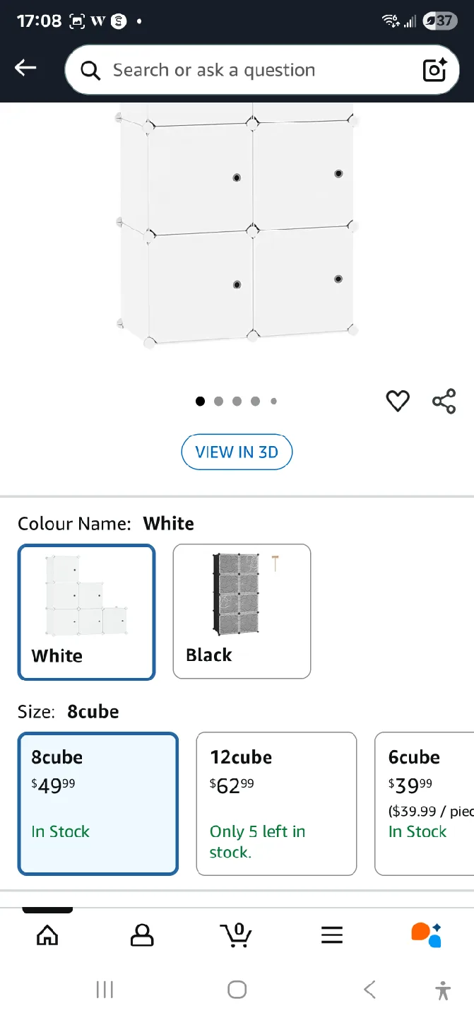 Moving sale! - C&AHOME 8-Cube Storage Organizer - White image indicator(2)
