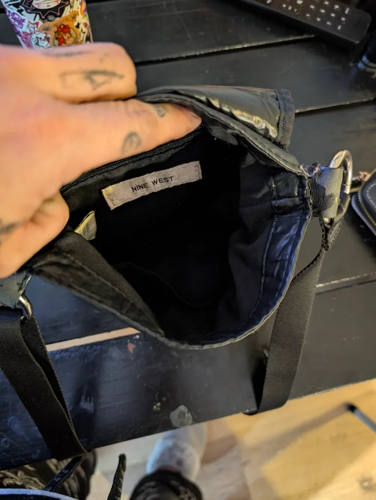 Nine West Black Crossbody Bag image indicator(9)