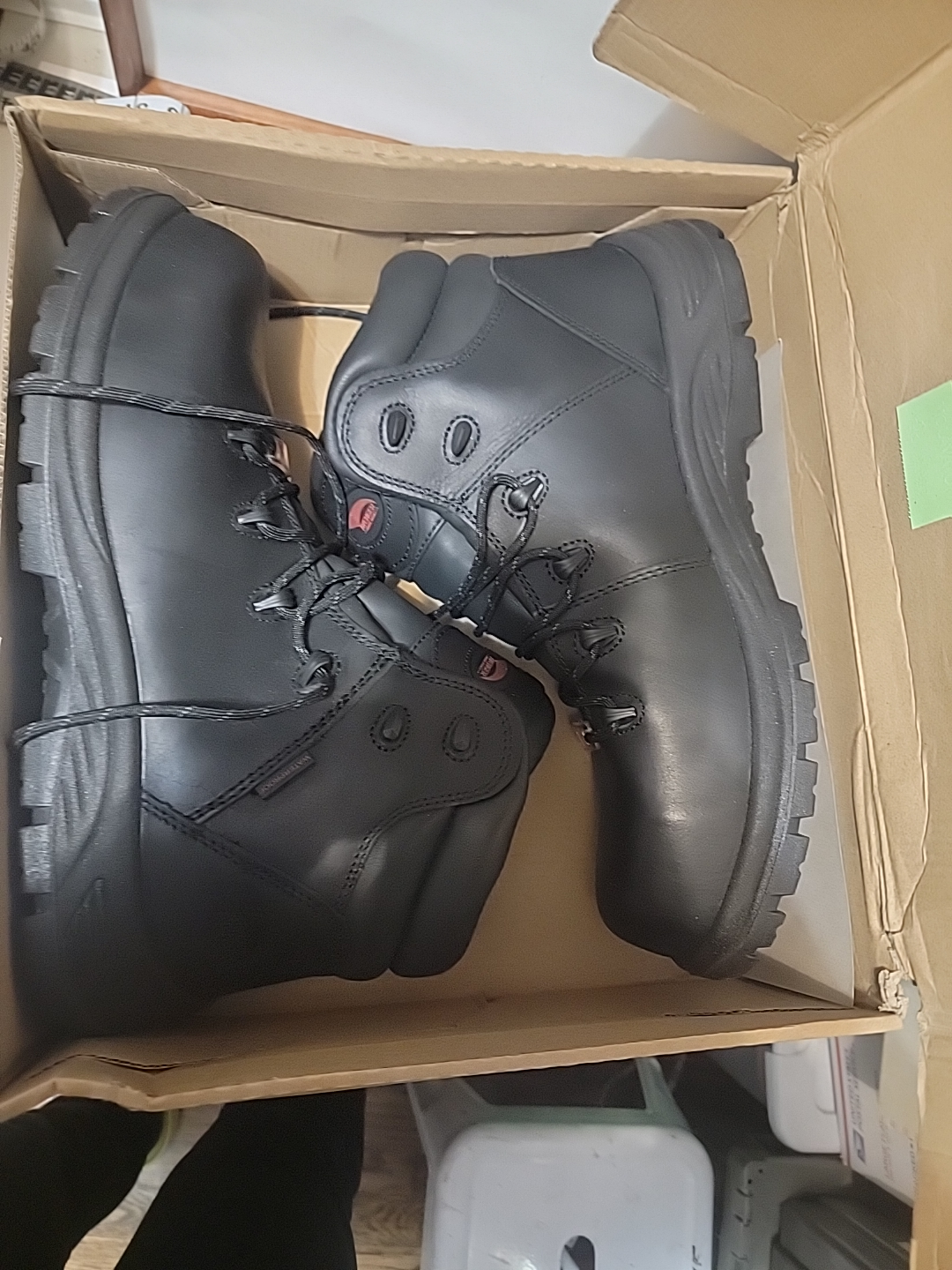 Oliver Black Leather Work Boots - photo 5