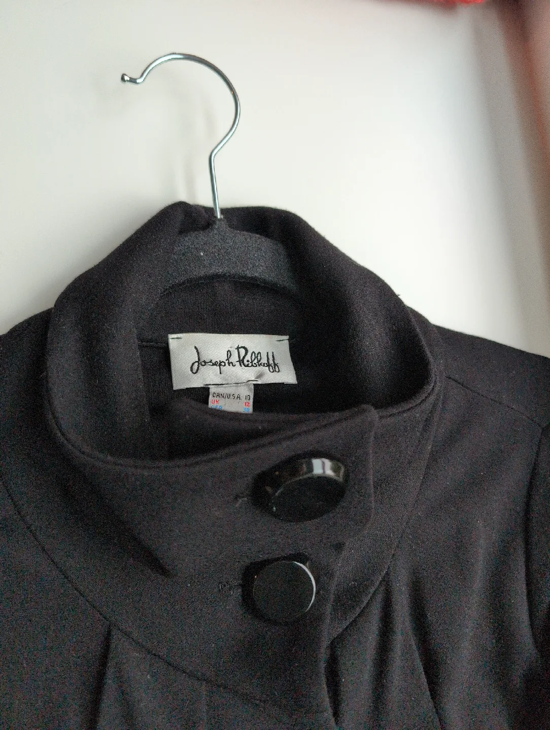 Joseph Ribkoff Black Buttoned Jacket Size 10 image indicator(2)