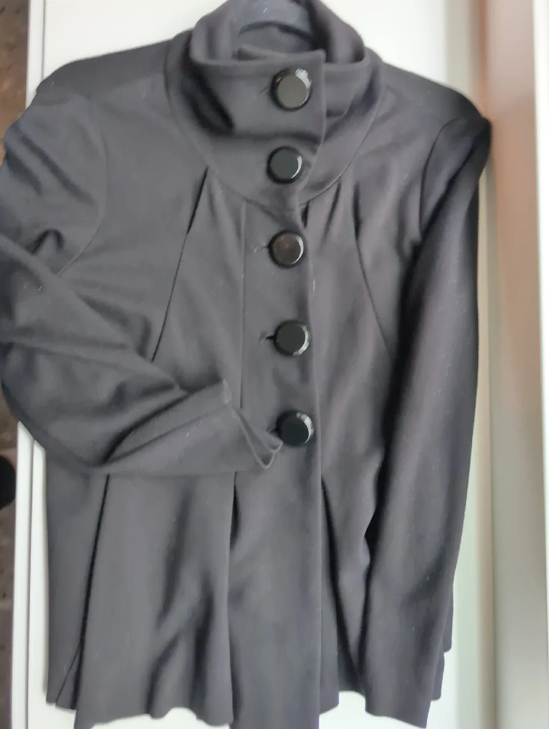 Joseph Ribkoff Black Buttoned Jacket Size 10 image indicator(3)