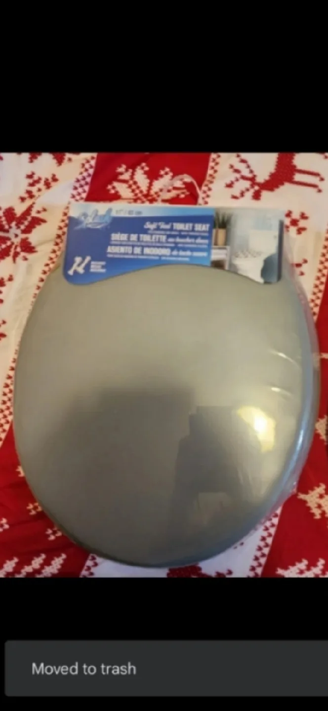 New Splash Soft Touch Toilet Seat - Grey thumbnail