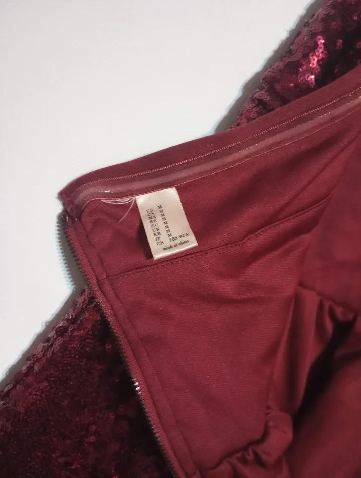 Red Sequin Mini Dress image indicator(4)