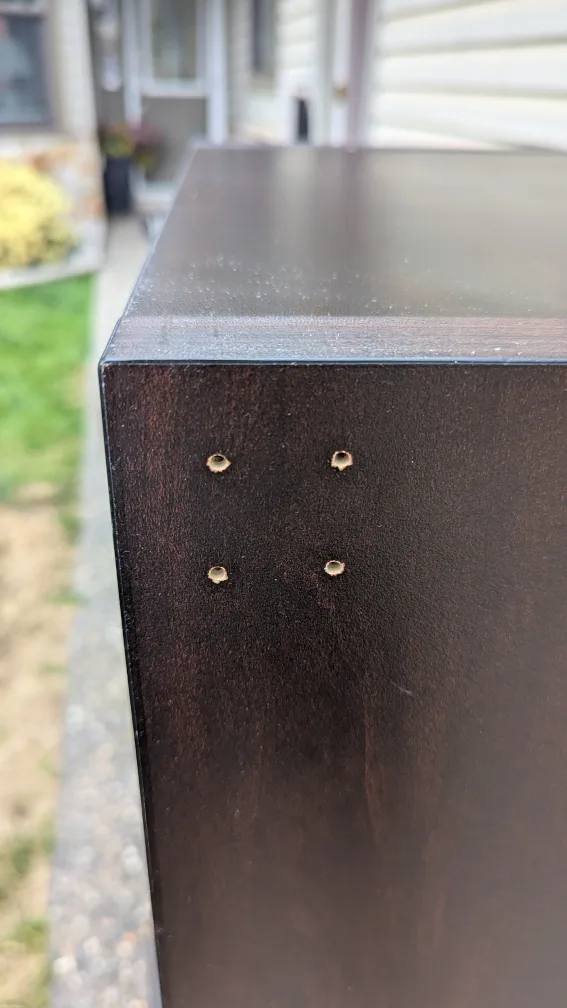 Brown 4-Cube Storage Shelf / Bookcase / Entertainment Stand image indicator(5)