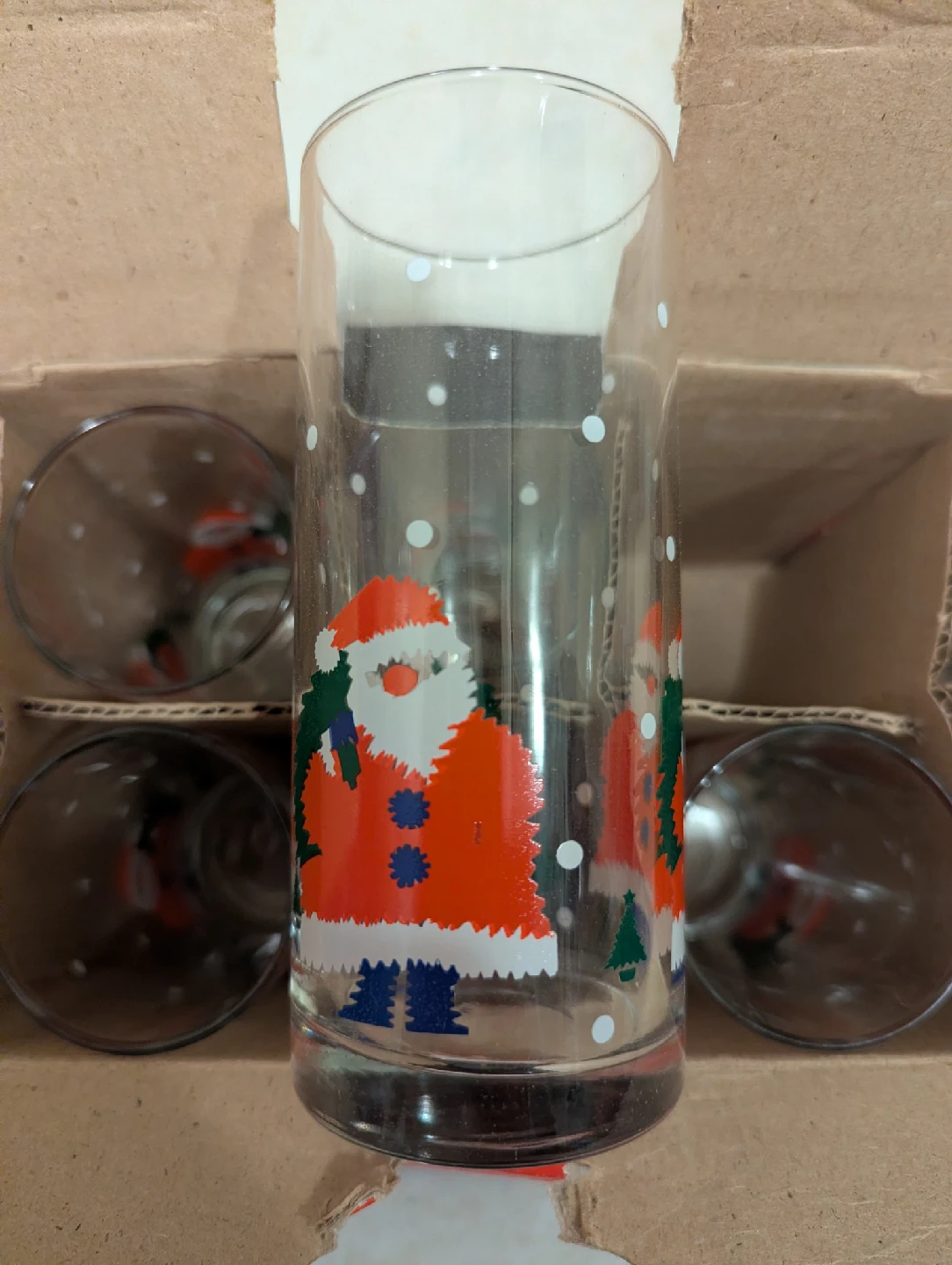 Festive Set of 10 Christmas Drinking Glasses