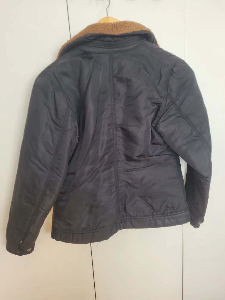 Diesel Black Jacket with Sherpa Collar image indicator(2)