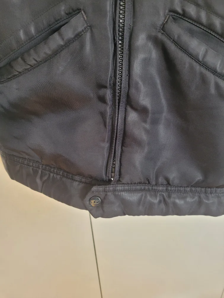Diesel Black Jacket with Sherpa Collar image indicator(9)