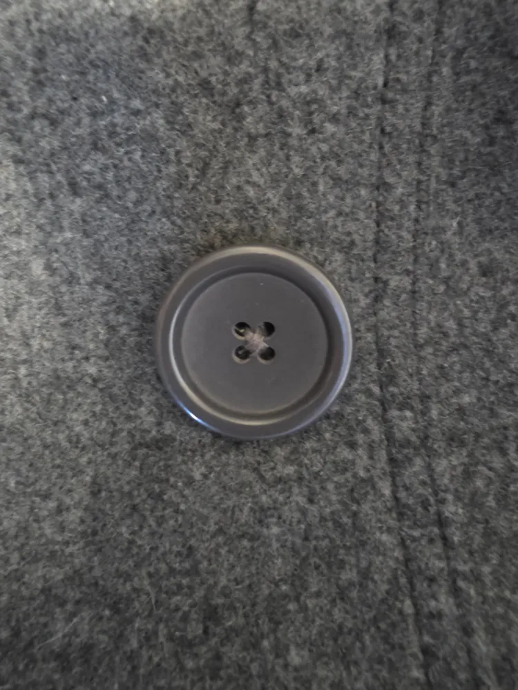 Lavender Hill Gray Wool Blend Peacoat - Size L image indicator(5)