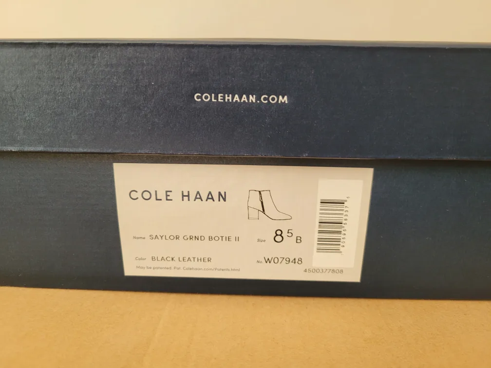 Cole Haan Saylor Grnd Bootie II - Size 8.5 - Black Leather image indicator(5)