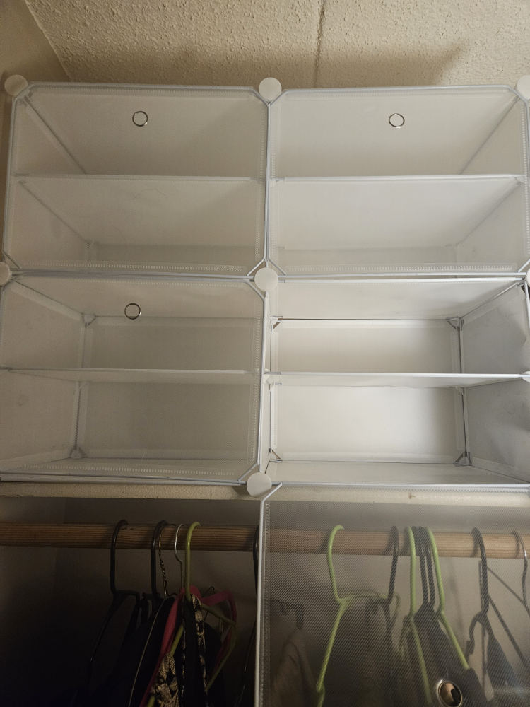 White Modular Cube Storage Shelves