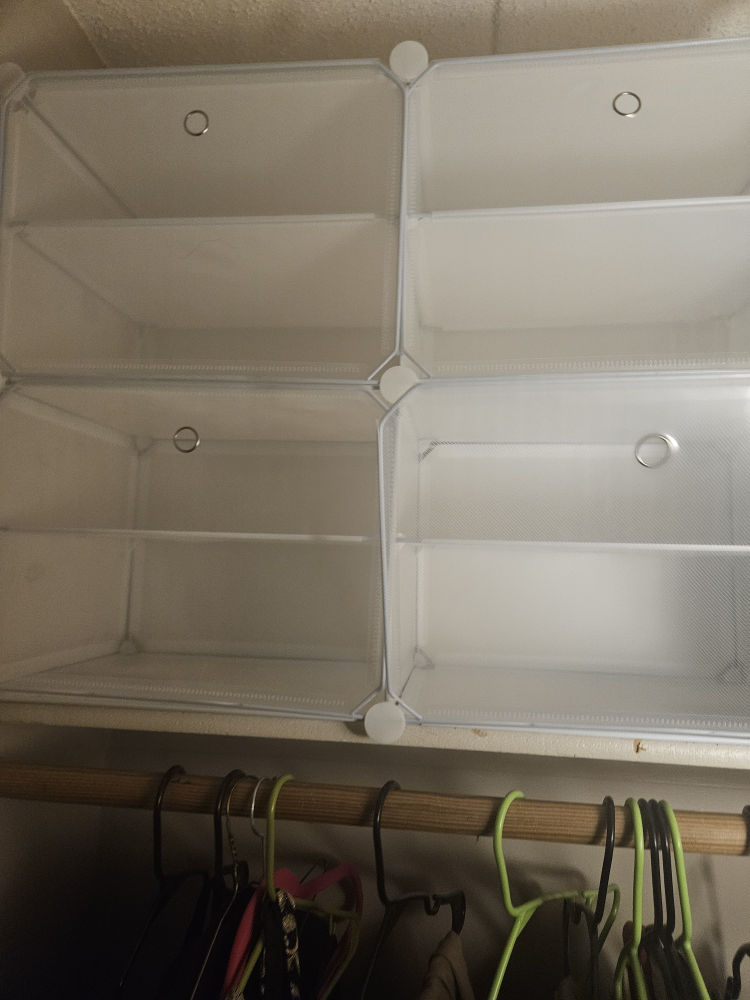 White Modular Cube Storage Shelves - photo 3